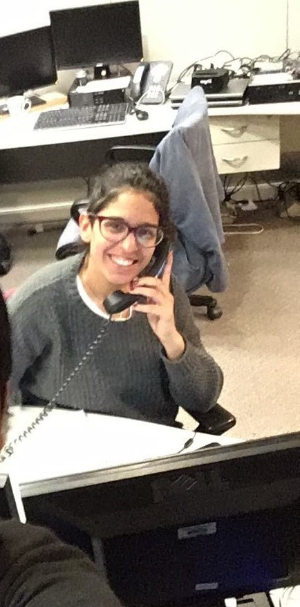 Jacquelina Valenzuela trabajando